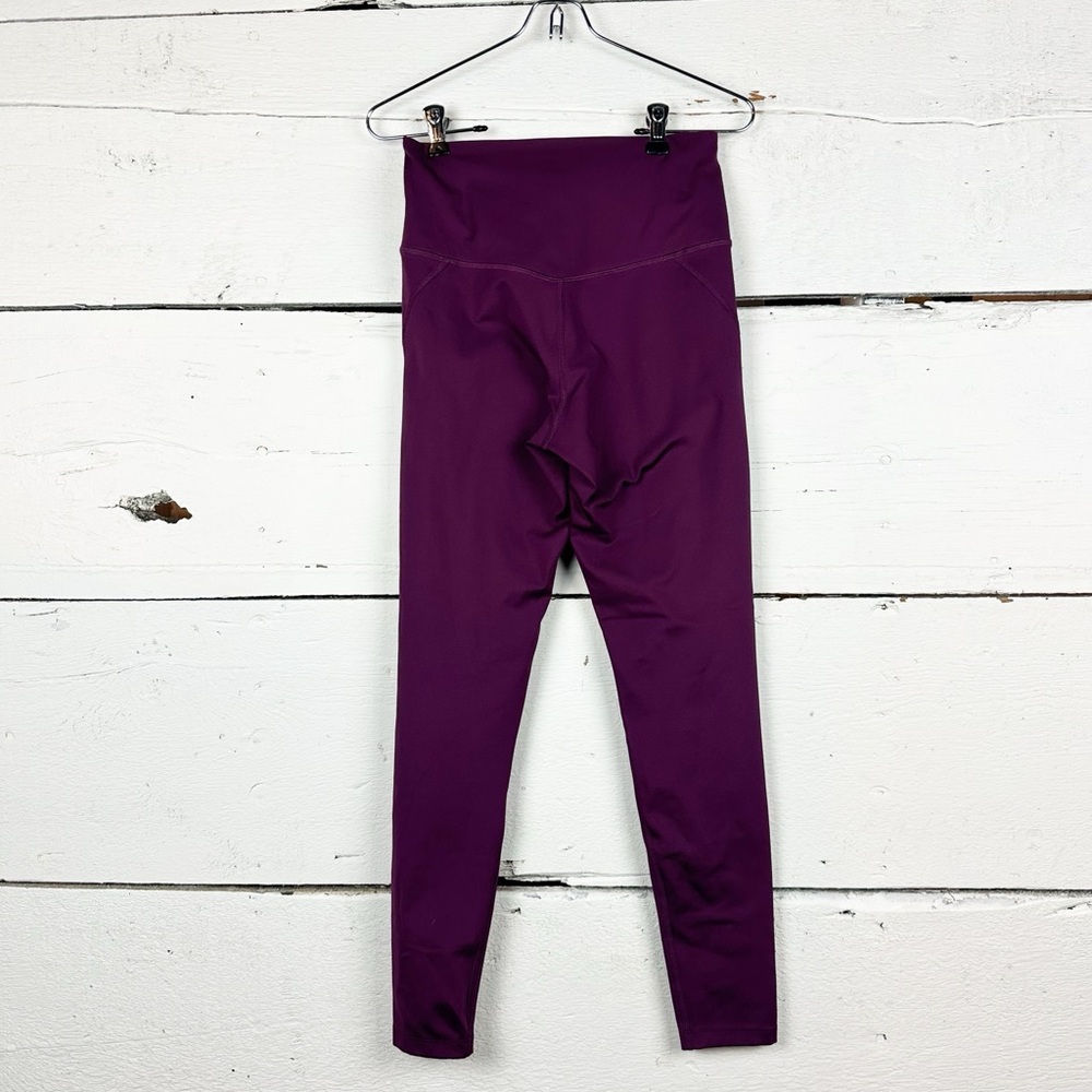 Girlfriend collective 7/8 leggings essential high waist leggings Plum Purple - Picture 2 of 5